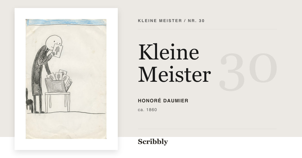 Kleine Meister: Galerieillustration nach einem gemeinfreien Werk von Honoré Daumier.