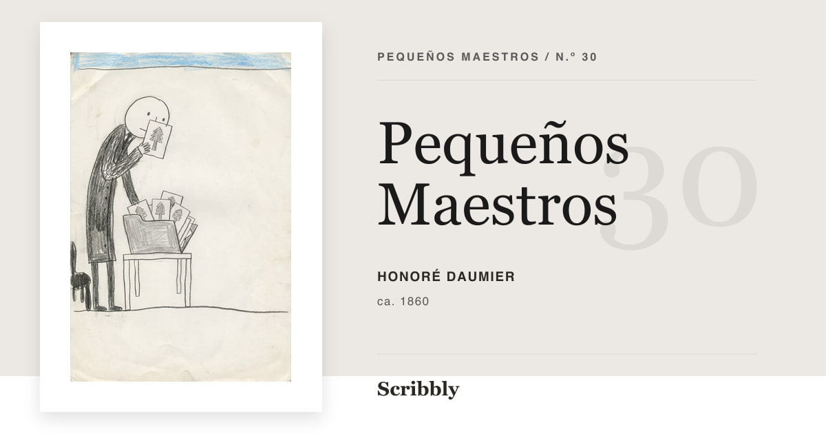 Ilustración de galería Pequeños Maestros inspirada en una obra de dominio público de Honoré Daumier.