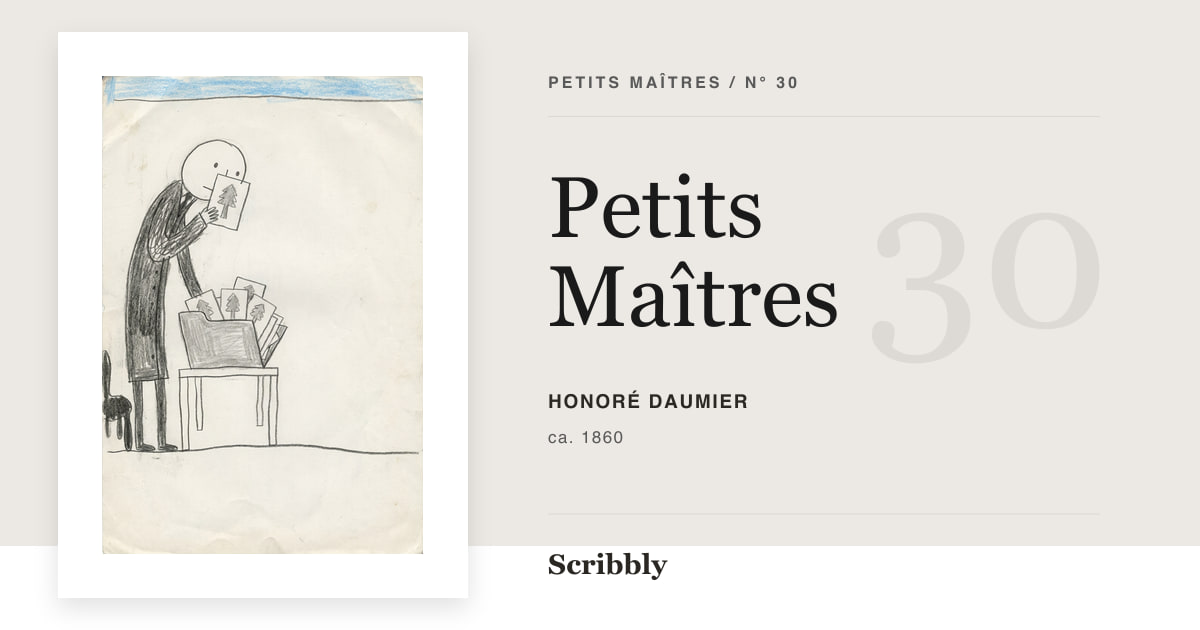 Illustration de galerie Petits Maîtres inspirée d'une œuvre libre de droits de Honoré Daumier.