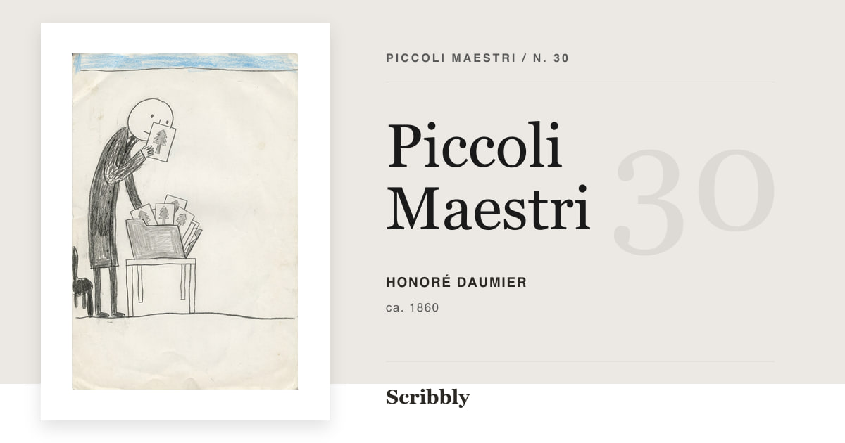 Illustrazione da galleria Piccoli Maestri ispirata a un'opera di pubblico dominio di Honoré Daumier.