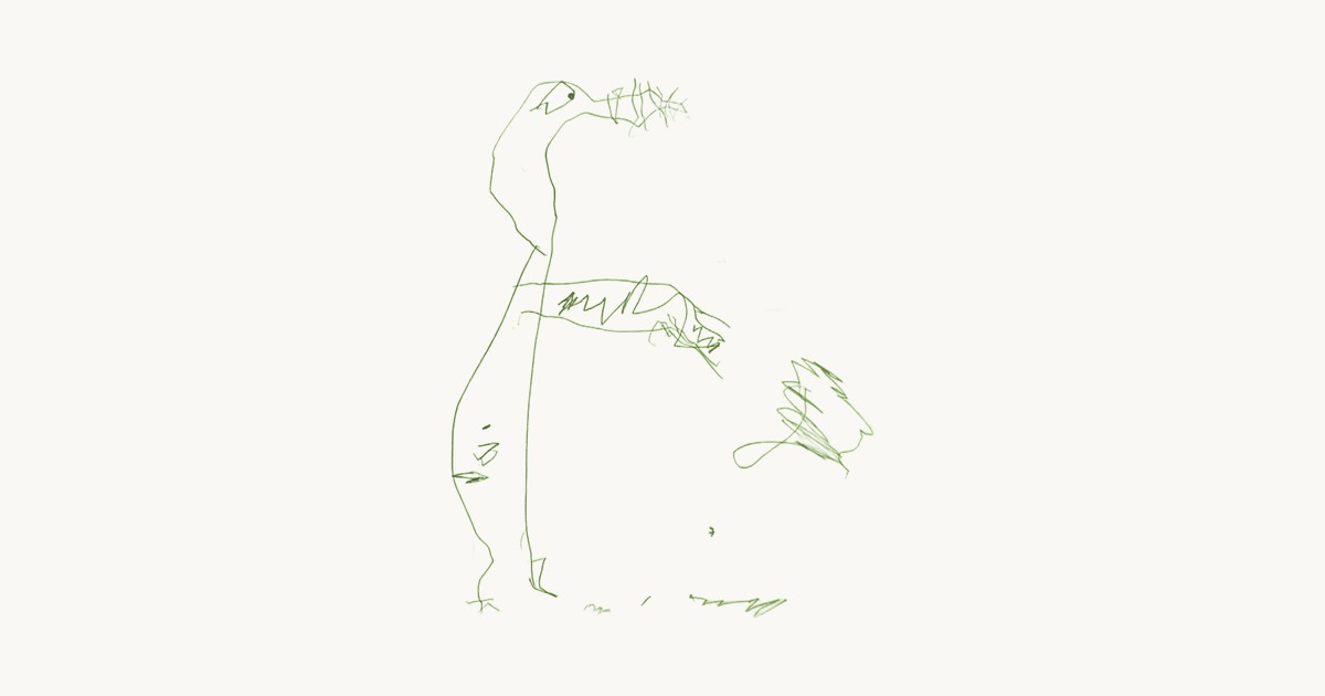 Dessin d'enfant pour un cornet de rentrée (fond détouré par Scribbly)